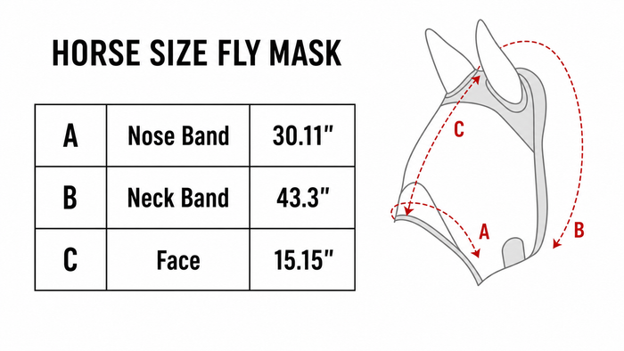 Diva Aztec | Buzz Off Horse Size Fly Mask | WhinneyWear