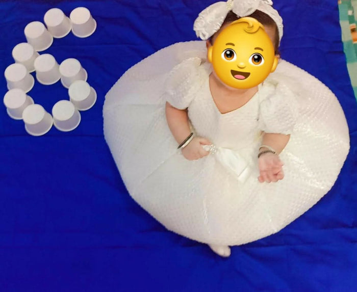 Dress your baby girl in style with this charming and comfortable frock—perfect for any occasion and designed for endless fun!