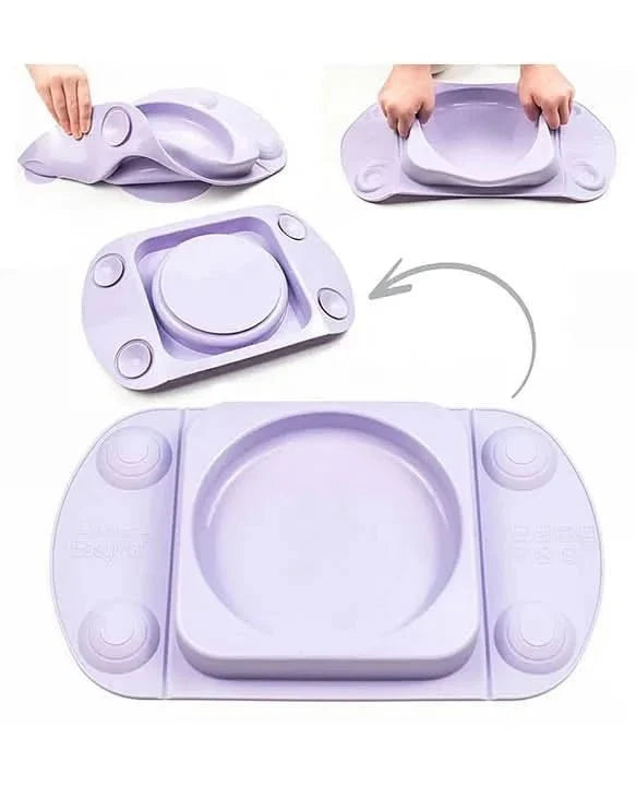 Easy Tots Mini Max Mat Silicone Baby Weaning Suction Plate - Minimax Mat Lilac