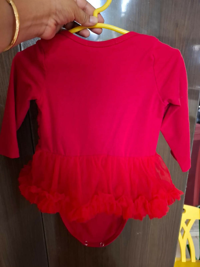 Buy Floral Appliqué Party Dress – Elegant, Comfortable Occasion Wear for Baby Girls