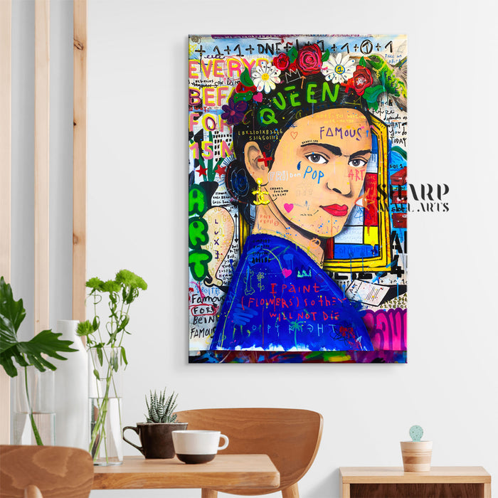 Frida Kahlo Famous Pop Art Canvas Print