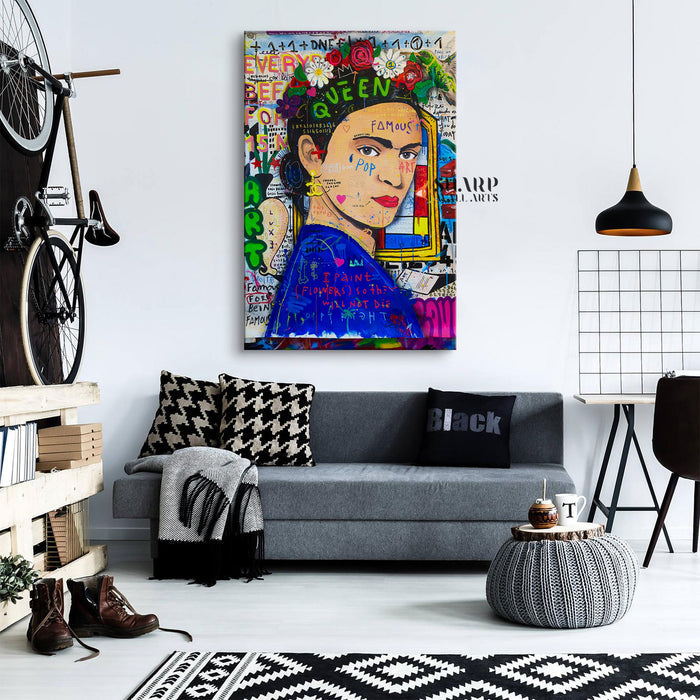 Frida Kahlo Famous Pop Art Canvas Print