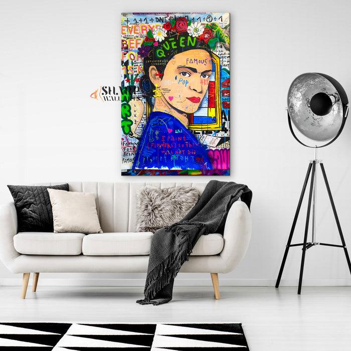 Frida Kahlo Famous Pop Art Canvas Print