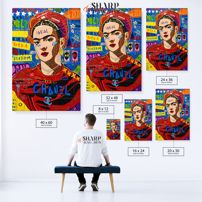 Frida Kahlo Ideal Pop Art Wall Canvas