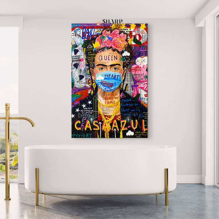 Frida Kahlo Mexican Queen Canvas Wall Art