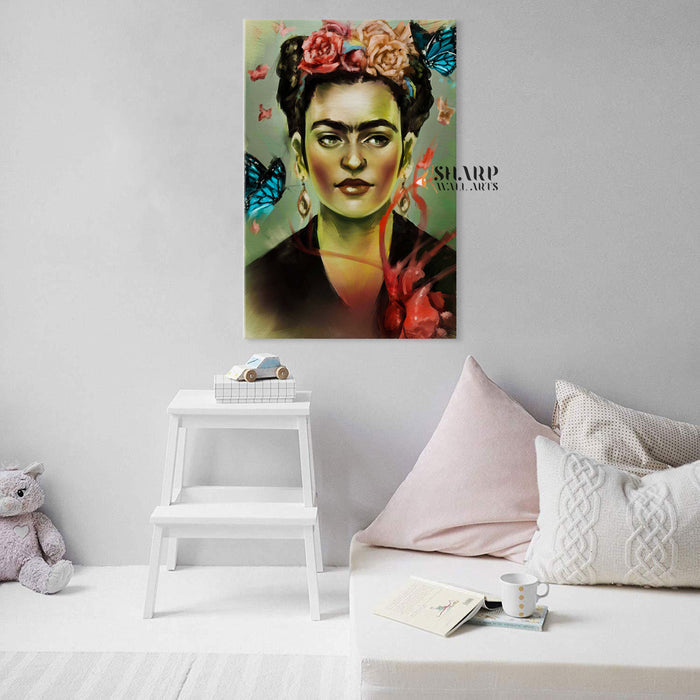 Frida Kahlo Oil Painting Style Canvas Wall Art