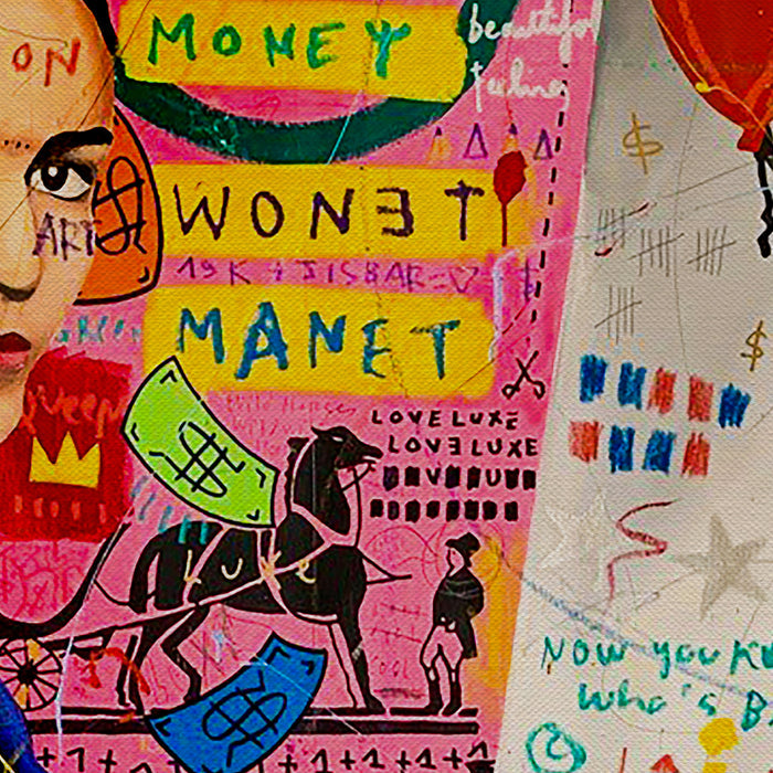 Frida Kahlo Painting Banksy Balloon Girl Canvas Wall Art