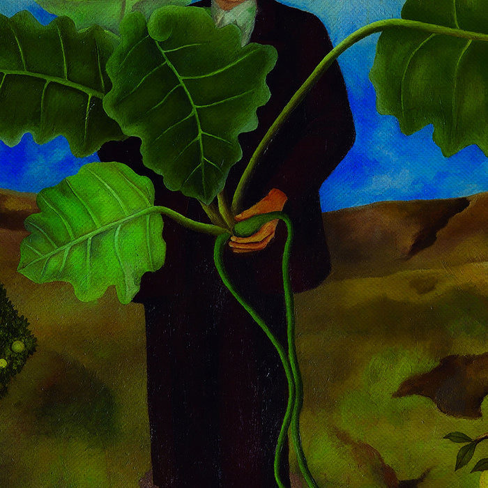 Frida Kahlo Portrait of Luther Burbank Canvas Wall Art