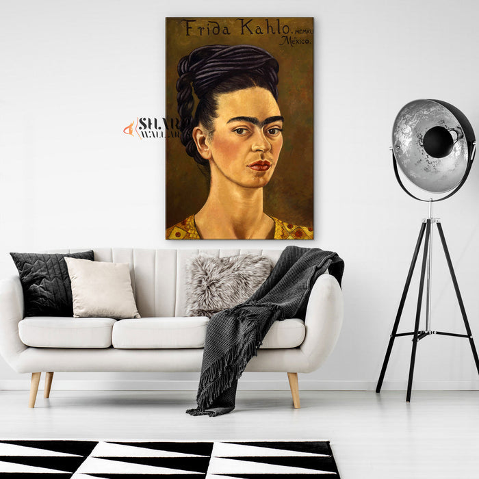 Frida Kahlo Self Portrait Canvas Wall Art