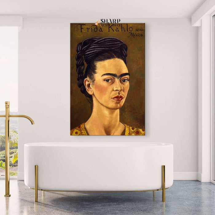 Frida Kahlo Self Portrait Canvas Wall Art