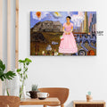 Frida Kahlo Self-Portrait On The Border Canvas Wall Art