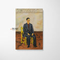 Frida Kahlo Self-Portrait With Cropped Hair Canvas Wall Art