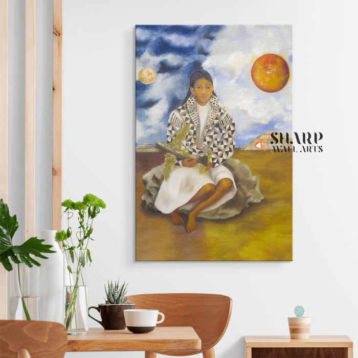 Frida Kahlo Sun And Moon Canvas Wall Art