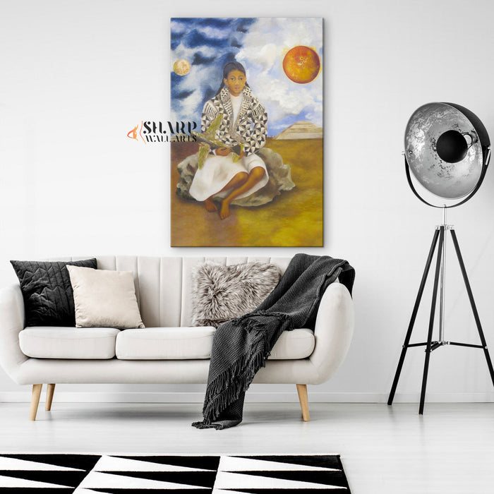 Frida Kahlo Sun And Moon Canvas Wall Art