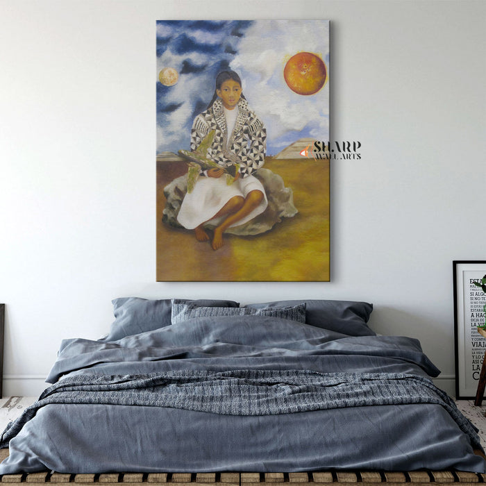 Frida Kahlo Sun And Moon Canvas Wall Art