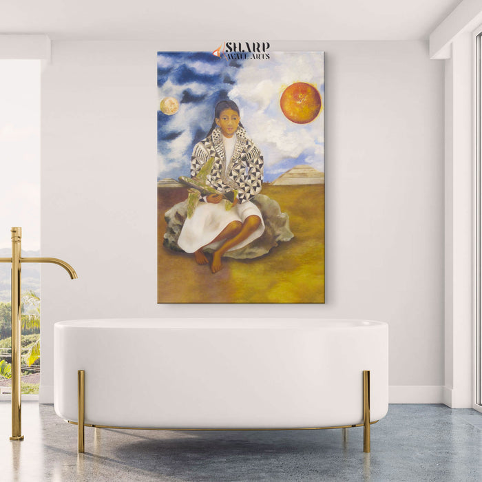 Frida Kahlo Sun And Moon Canvas Wall Art