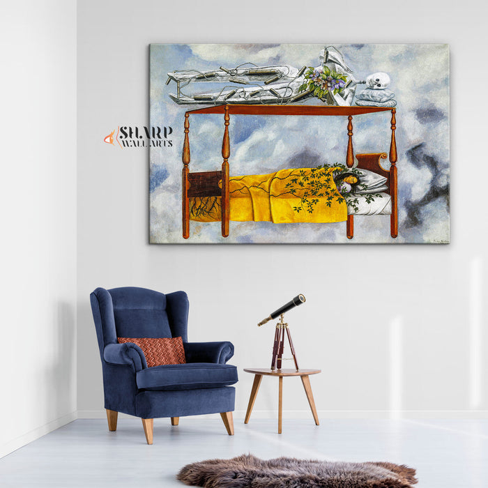 Frida Kahlo The Dream Canvas Wall Art
