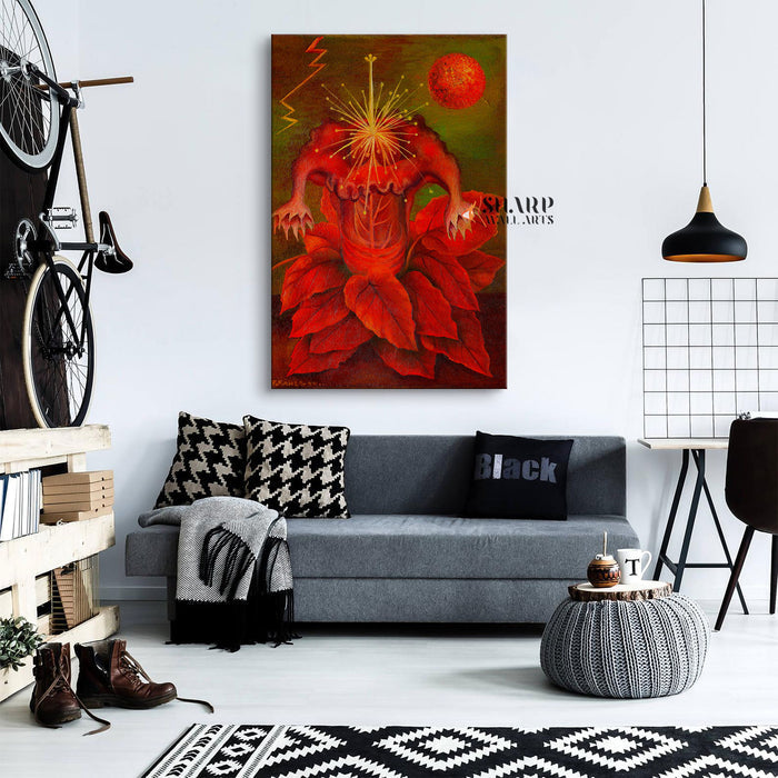 Frida Kahlo The Flower of Life Canvas Wall Art