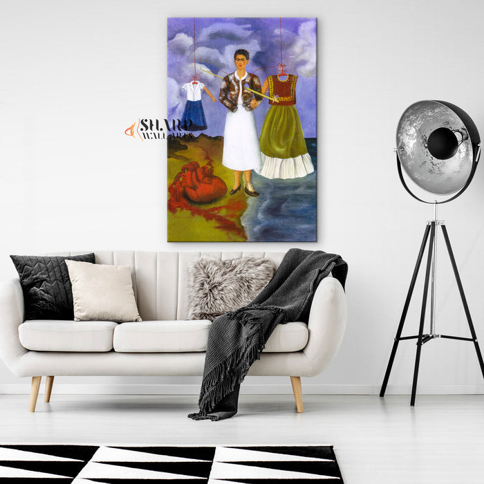 Frida Kahlo The Heart Canvas Wall Art