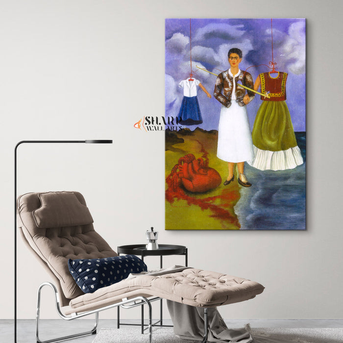 Frida Kahlo The Heart Canvas Wall Art