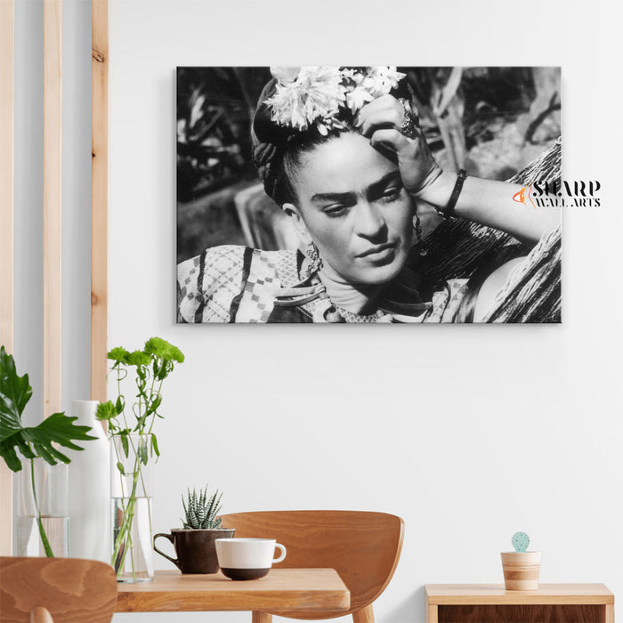 Frida Kahlo Vintage Photo Canvas Wall Art