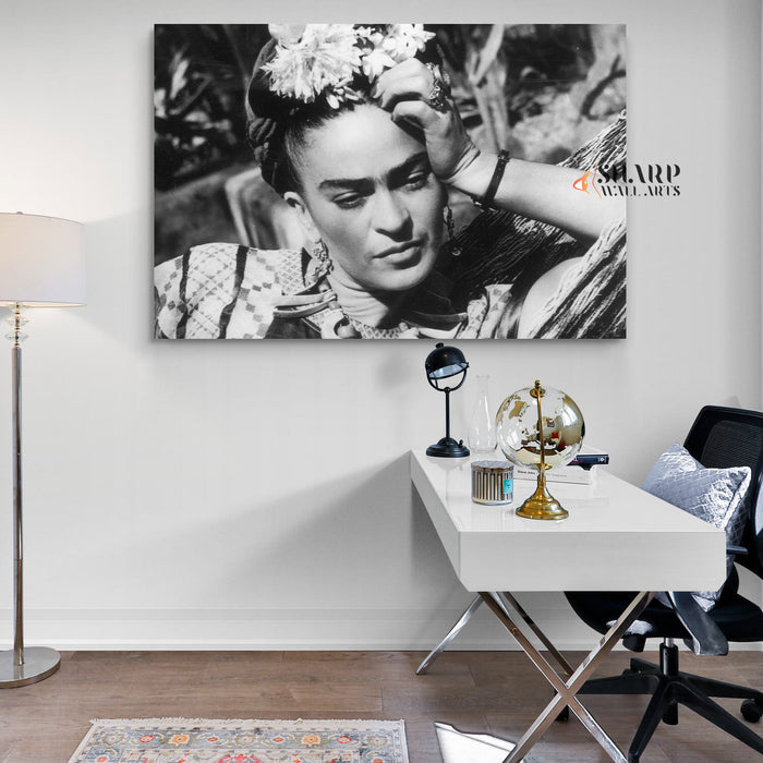 Frida Kahlo Vintage Photo Canvas Wall Art