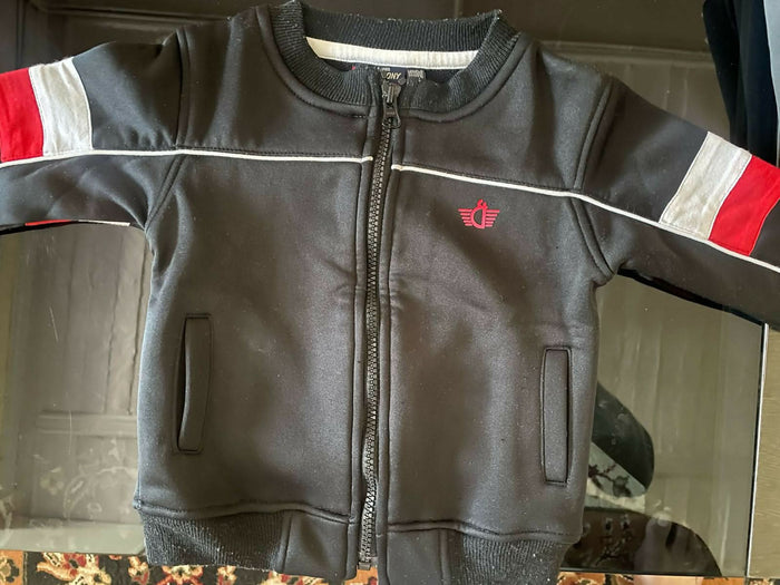 GINI & JONY  Infant Boys Black / Grey Cotton Sweatshirt (Set of 2)
