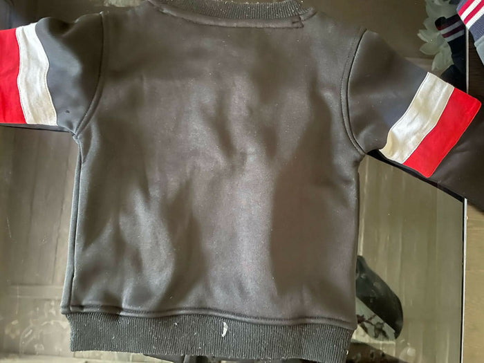 GINI & JONY  Infant Boys Black / Grey Cotton Sweatshirt (Set of 2)