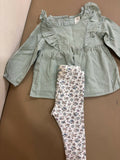 H&M cotton blouse and legging set featuring soft breathable fabric, comfortable fit, coordinated design, and everyday style for babies, toddlers, and young children.