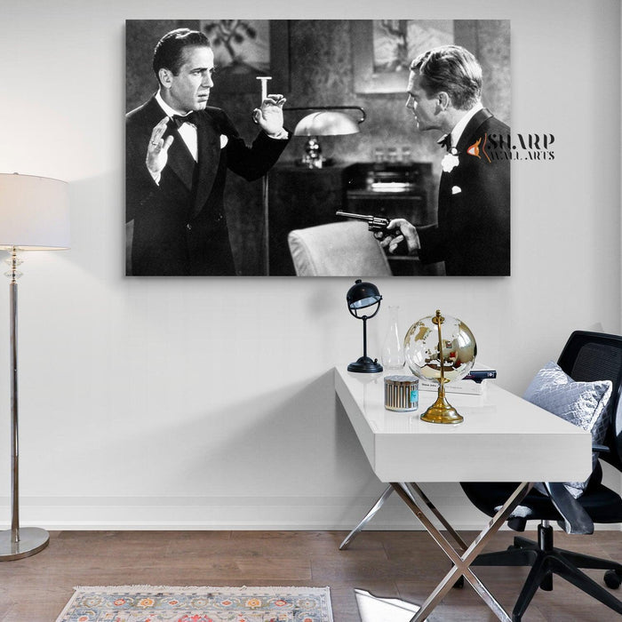 Humphrey Bogart And James Cagney In Angels With Dirty Faces Canvas Wall Art - SharpWallArts