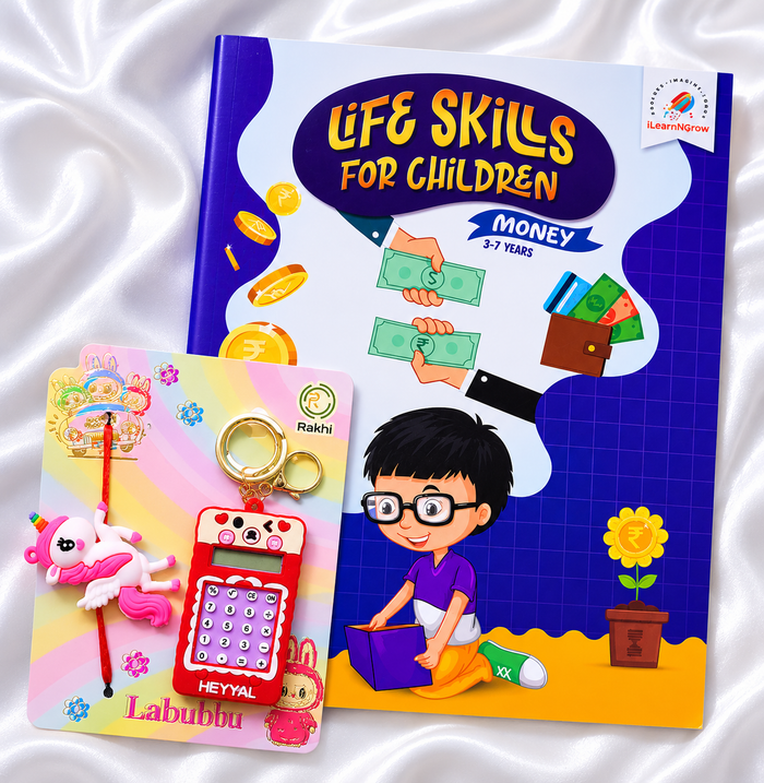 ILEARNNGROW  Financial Literacy Rakhi Combo