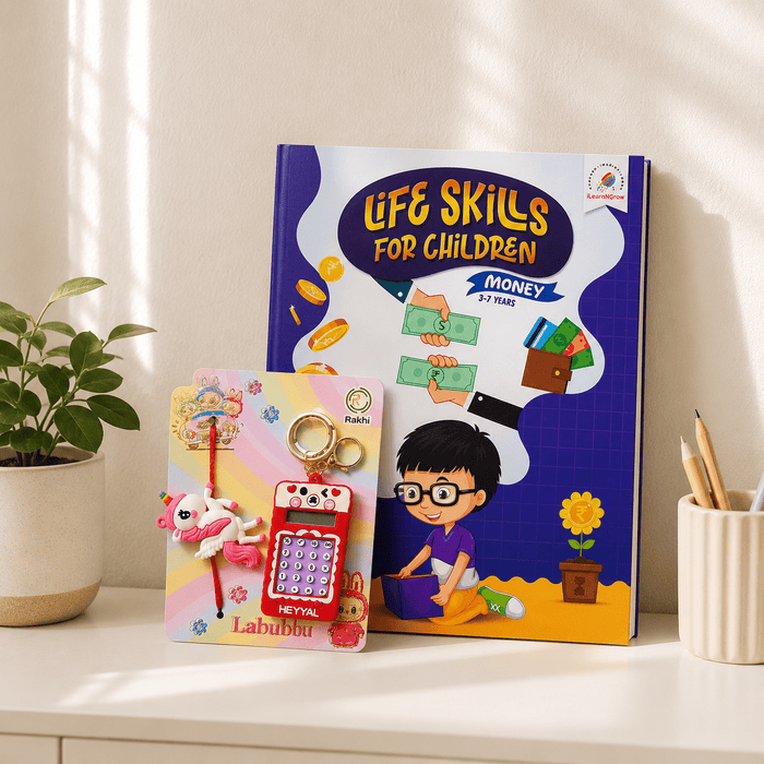 ILEARNNGROW  Financial Literacy Rakhi Combo