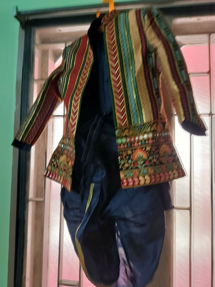 JEET Party Wear Dhoti Set With Over Coat - PyaraBaby