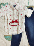 JUNIORS by Lifestyle boys shirt, bow tie & jeans set – brand new, size 18–24 months, fits up to 3 yrs.