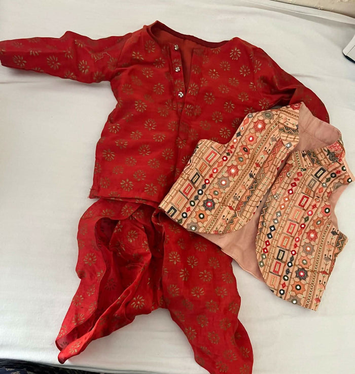 Kurta, Dhoti and Jacket for Baby Boy - PyaraBaby