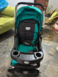 LuvLap Galaxy stroller, LuvLap baby stroller, travel-friendly stroller, reclining baby pram, stroller with safety harness, lightweight stroller for babies