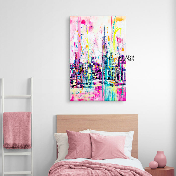 Manhattan Abstract Canvas Wall Art