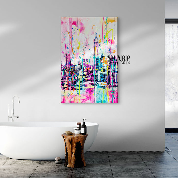 Manhattan Abstract Canvas Wall Art