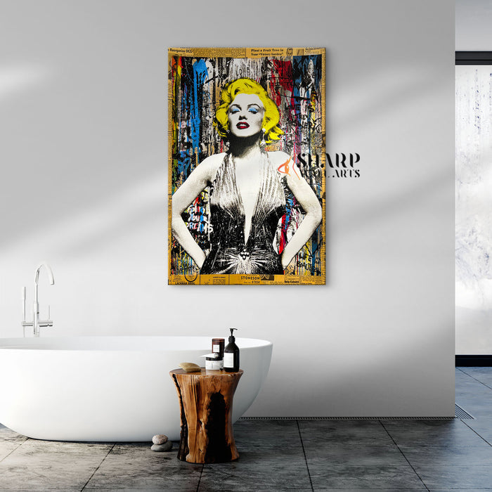 Marilyn Monroe Graffiti Canvas Wall Art