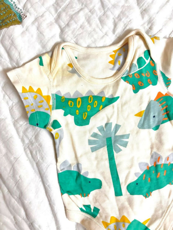 MARKS & SPENCER 5-pack cotton bodysuits – soft, printed, 3–6 months (fits up to 8 months).