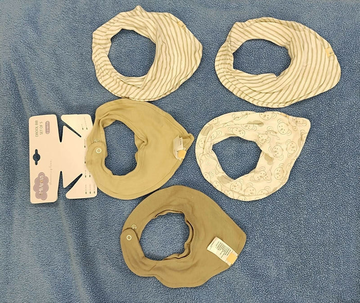 MI ARCUS  Feeding, Drool Bibs for Baby Boys, Girls, Newborns(pack of 5)