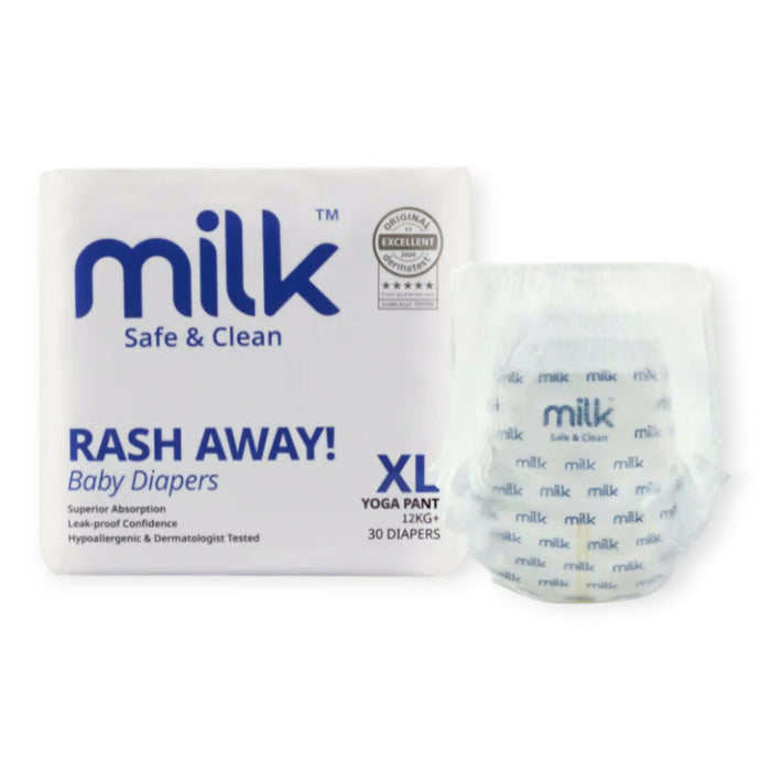 Milk Baby Diaper Yoga Pants, Size XL - 30 Pcs, 15 To 22 KG