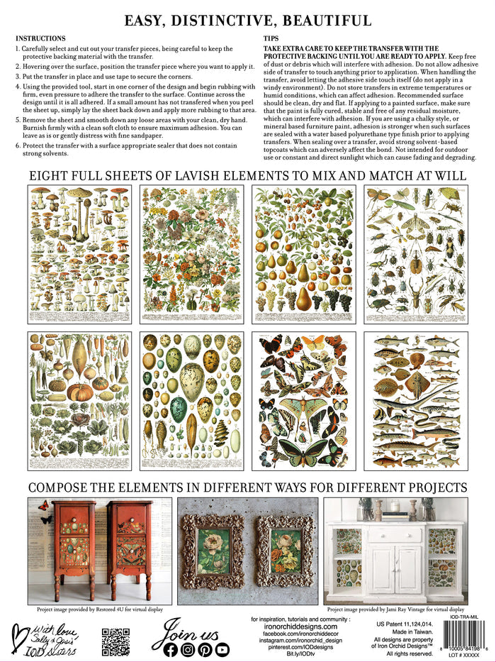 Millot's Pages IOD Transfer 12x16 Pad