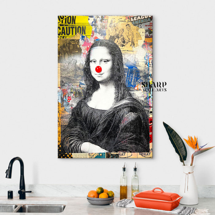 Mona Lisa Pop Canvas Wall Art