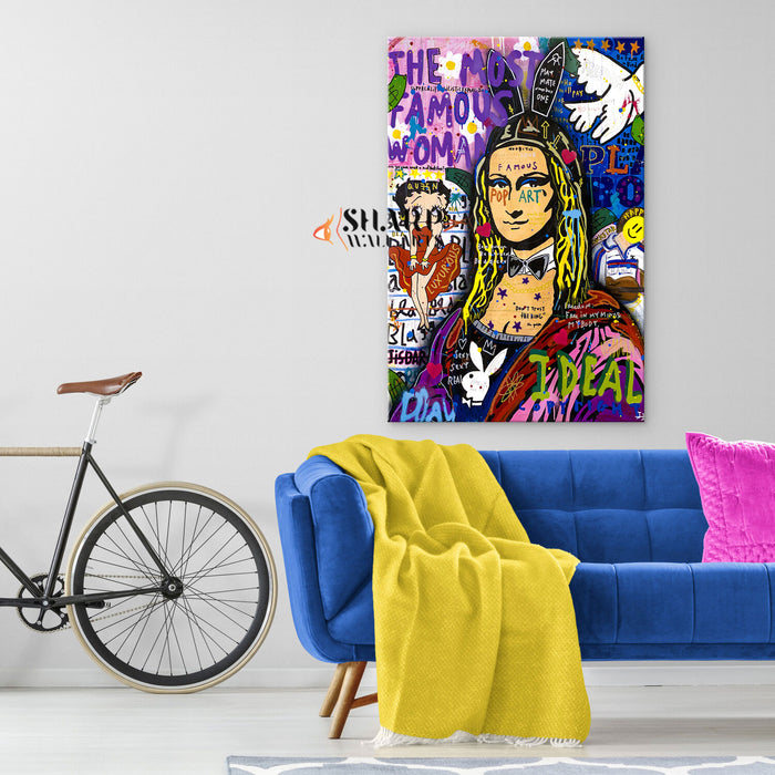 Mona Lisa The Most Famous Woman Canvas Wall Art