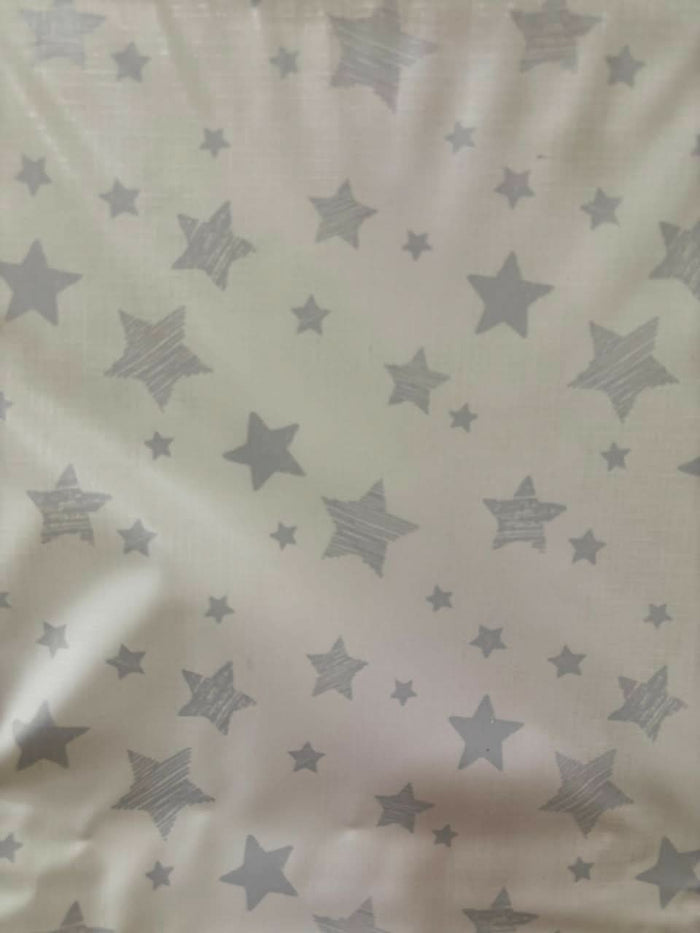 MOTHERCARE padded waterproof changing mat with grey stars – soft, comfy, and easy to clean.