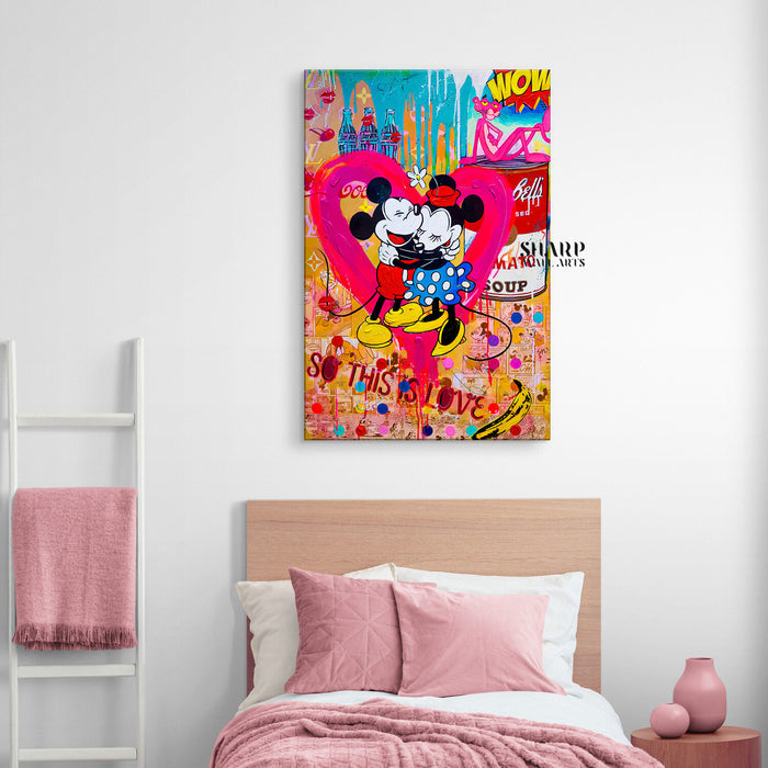 Mouse Love Canvas Wall Art