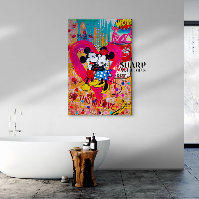 Mouse Love Canvas Wall Art