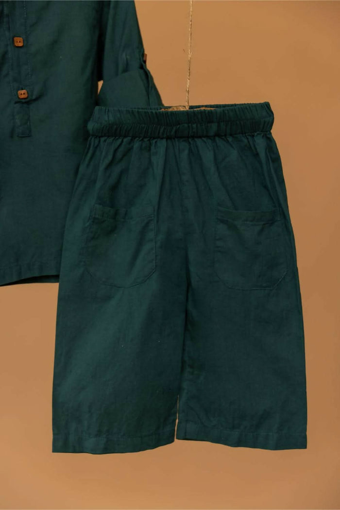 Mr. Evergreen Set - Boy's ethnic wear kurta pajama set - PyaraBaby