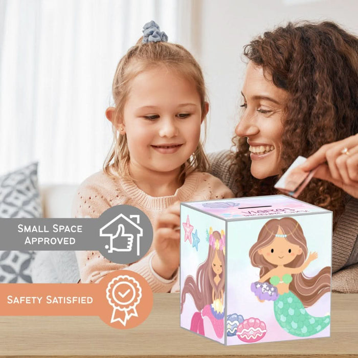 My Money Box Personalised - Mermaid Treasure (Piggy Bank)